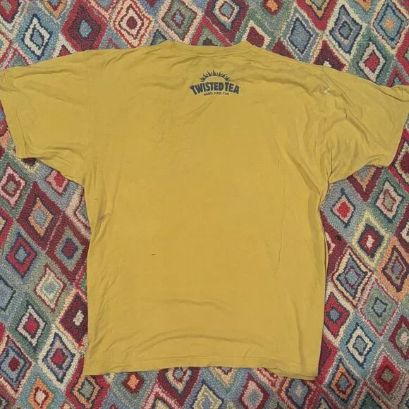 Twisted Tea “Be a Little Twisted” Graphic Tee - Yellow, Size XL - Picture 2 of 3